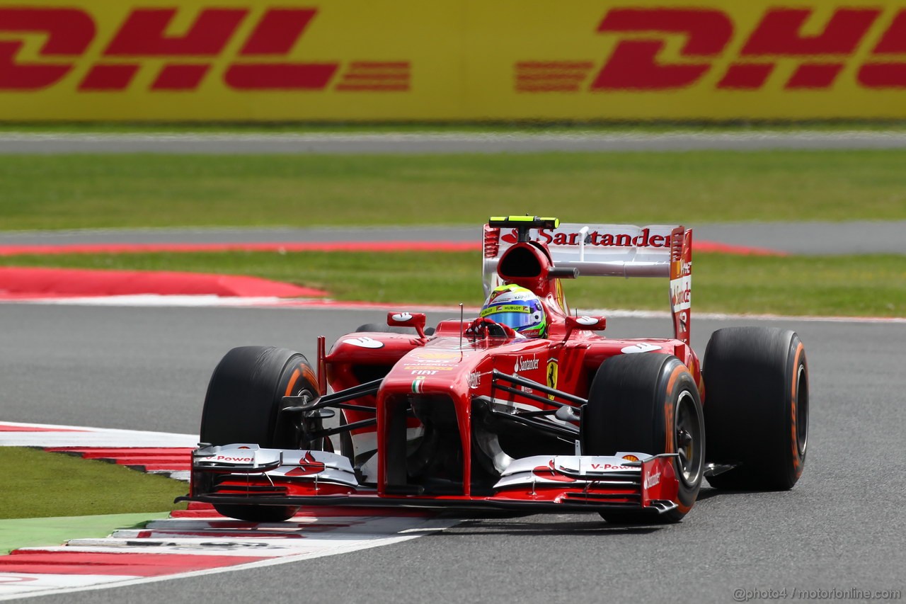 GP GRAN BRETAGNA, 29.06.2013- Free Pratice 3, Felipe Massa (BRA) Ferrari F138