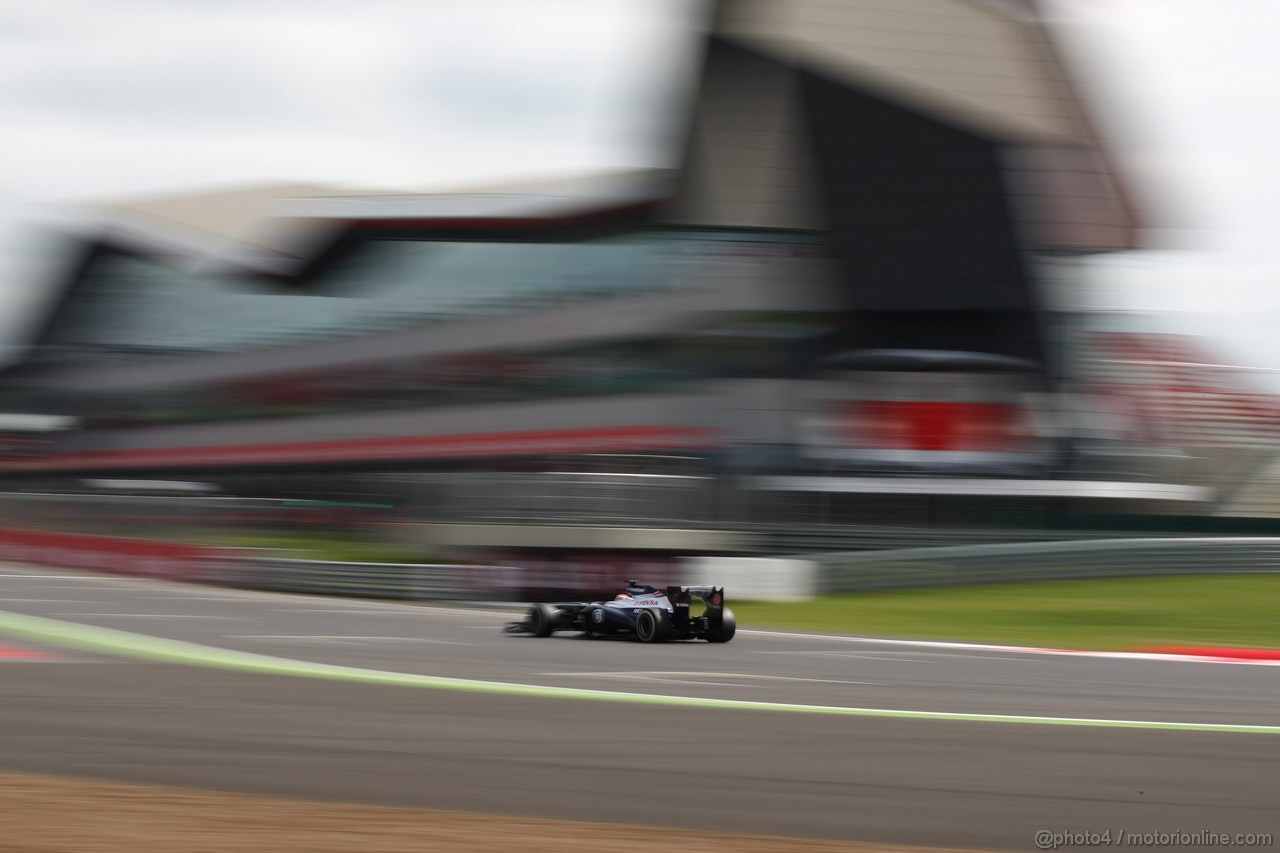 GP GRAN BRETAGNA, 29.06.2013- Free Pratice 3, Pastor Maldonado (VEN) Williams F1 Team FW35