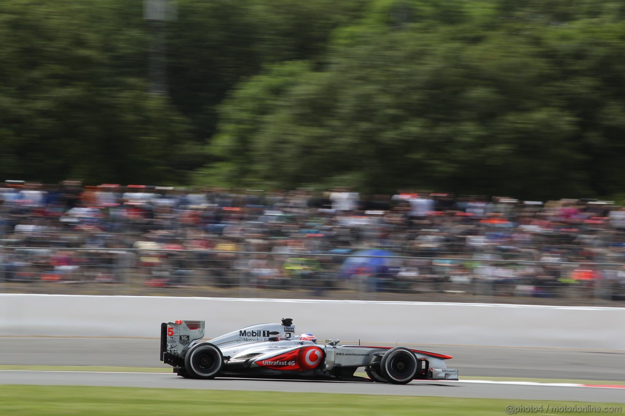 GP GRAN BRETAGNA, 29.06.2013- Qualifiche, Jenson Button (GBR) McLaren Mercedes MP4-28