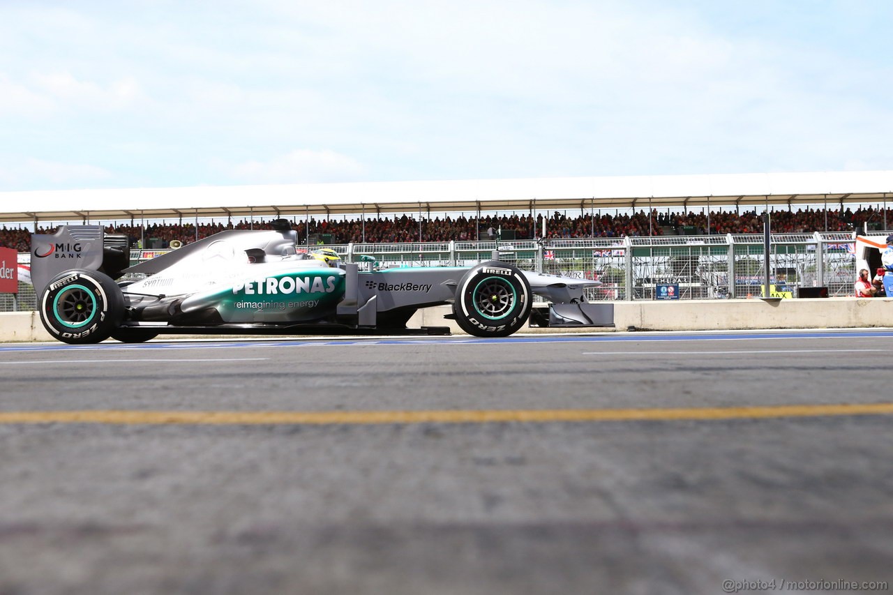 GP GRAN BRETAGNA, 29.06.2013- Qualifiche, Nico Rosberg (GER) Mercedes AMG F1 W04