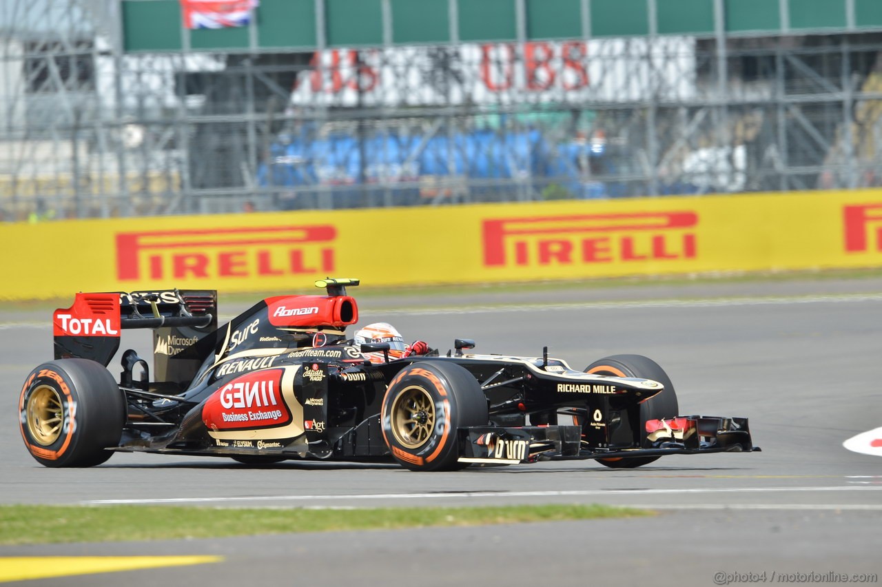 GP GRAN BRETAGNA, 29.06.2013- Qualifiche, Romain Grosjean (FRA) Lotus F1 Team E213