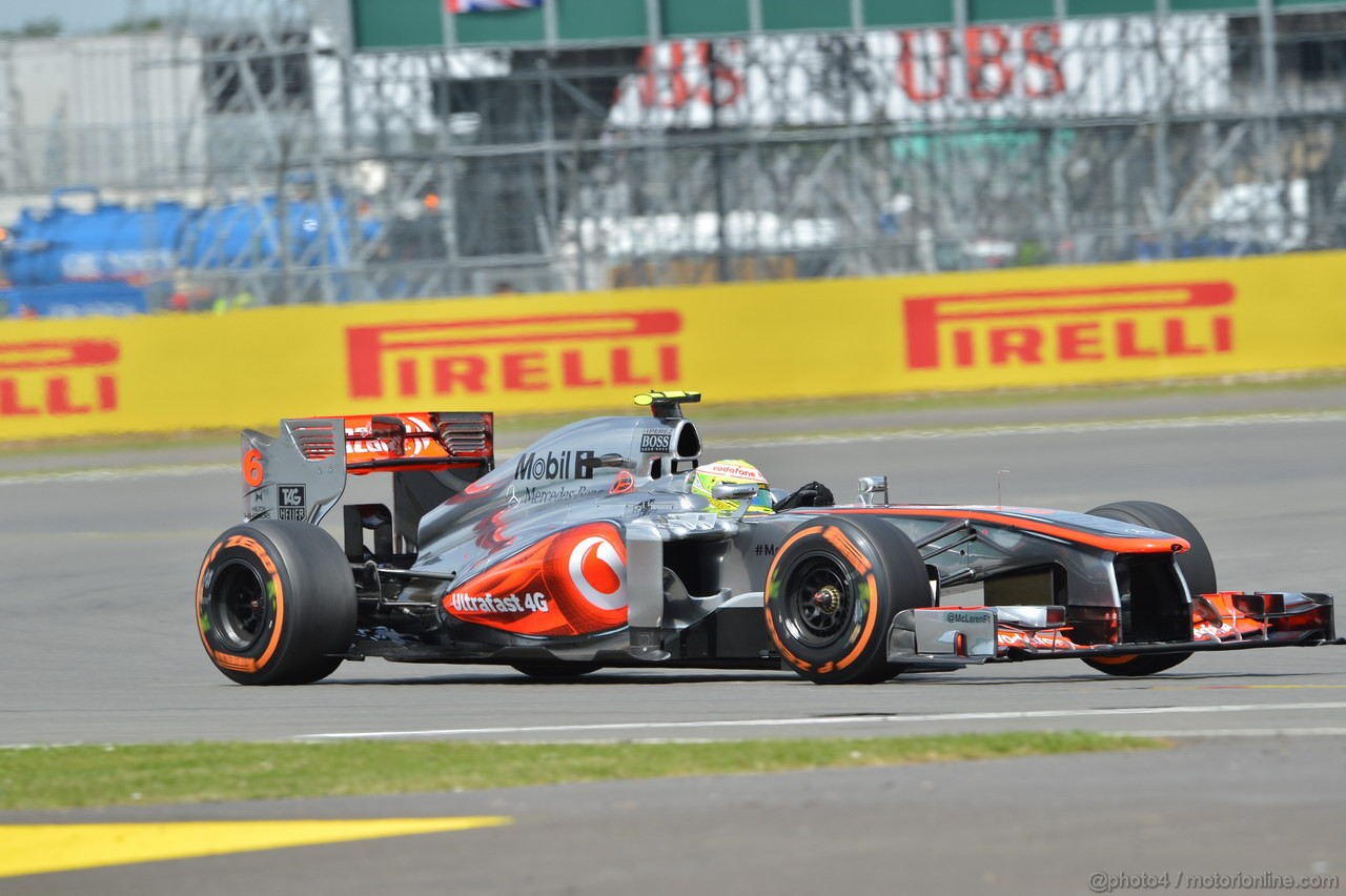 GP GRAN BRETAGNA, 29.06.2013- Qualifiche, Sergio Perez (MEX) McLaren MP4-28