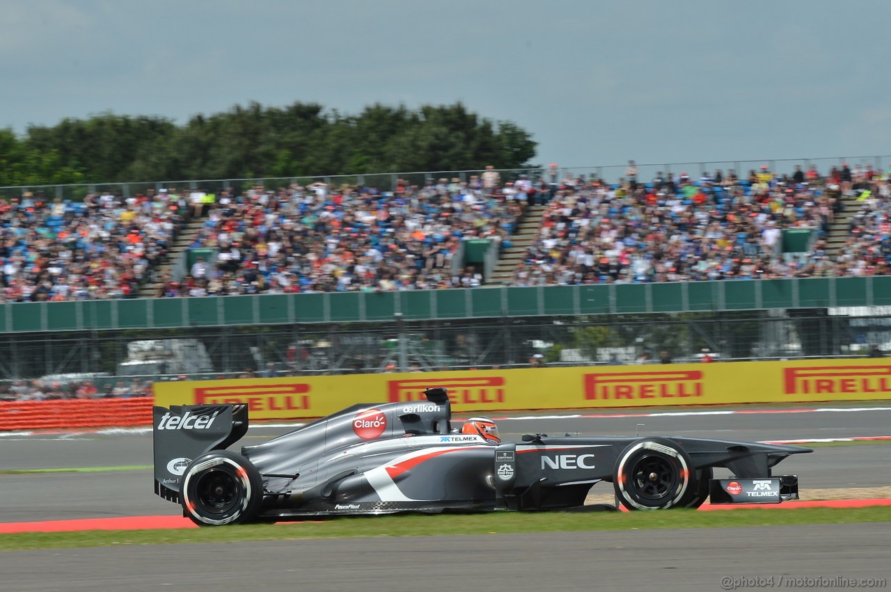 GP GRAN BRETAGNA, 29.06.2013- Qualifiche, Nico Hulkenberg (GER) Sauber F1 Team C32