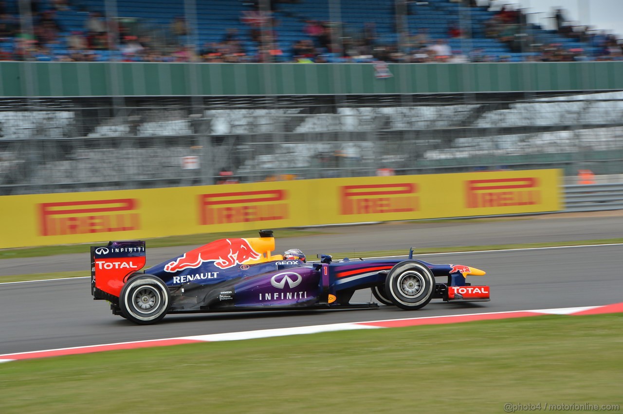 GP GRAN BRETAGNA, 29.06.2013- Qualifiche, Sebastian Vettel (GER) Red Bull Racing RB9