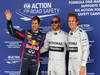 GP GRAN BRETAGNA, 29.06.2013- Qualifiche, Lewis Hamilton (GBR) Mercedes AMG F1 W04 (pole position), Nico Rosberg (GER) Mercedes AMG F1 W04 (secondo) e Sebastian Vettel (GER) Red Bull Racing RB9 (terzo)