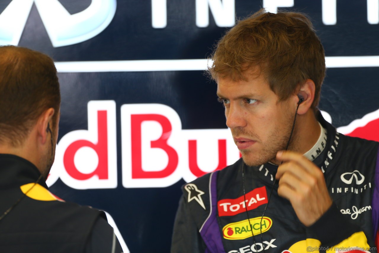 GP GRAN BRETAGNA, 28.06.2013- Free Pratice 1, Sebastian Vettel (GER) Red Bull Racing RB9