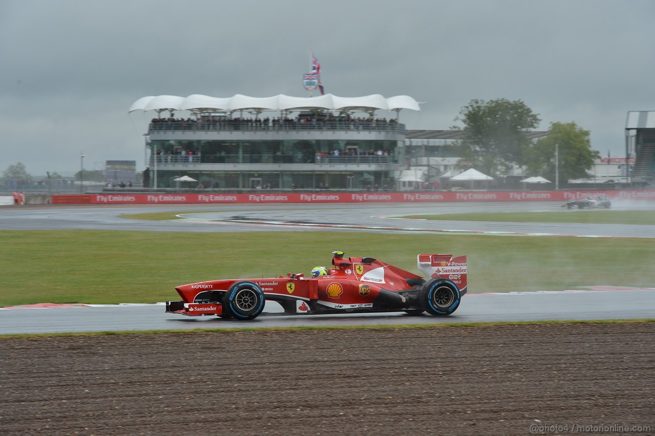 GP GRAN BRETAGNA, 28.06.2013- Free Pratice 1, Felipe Massa (BRA) Ferrari F138