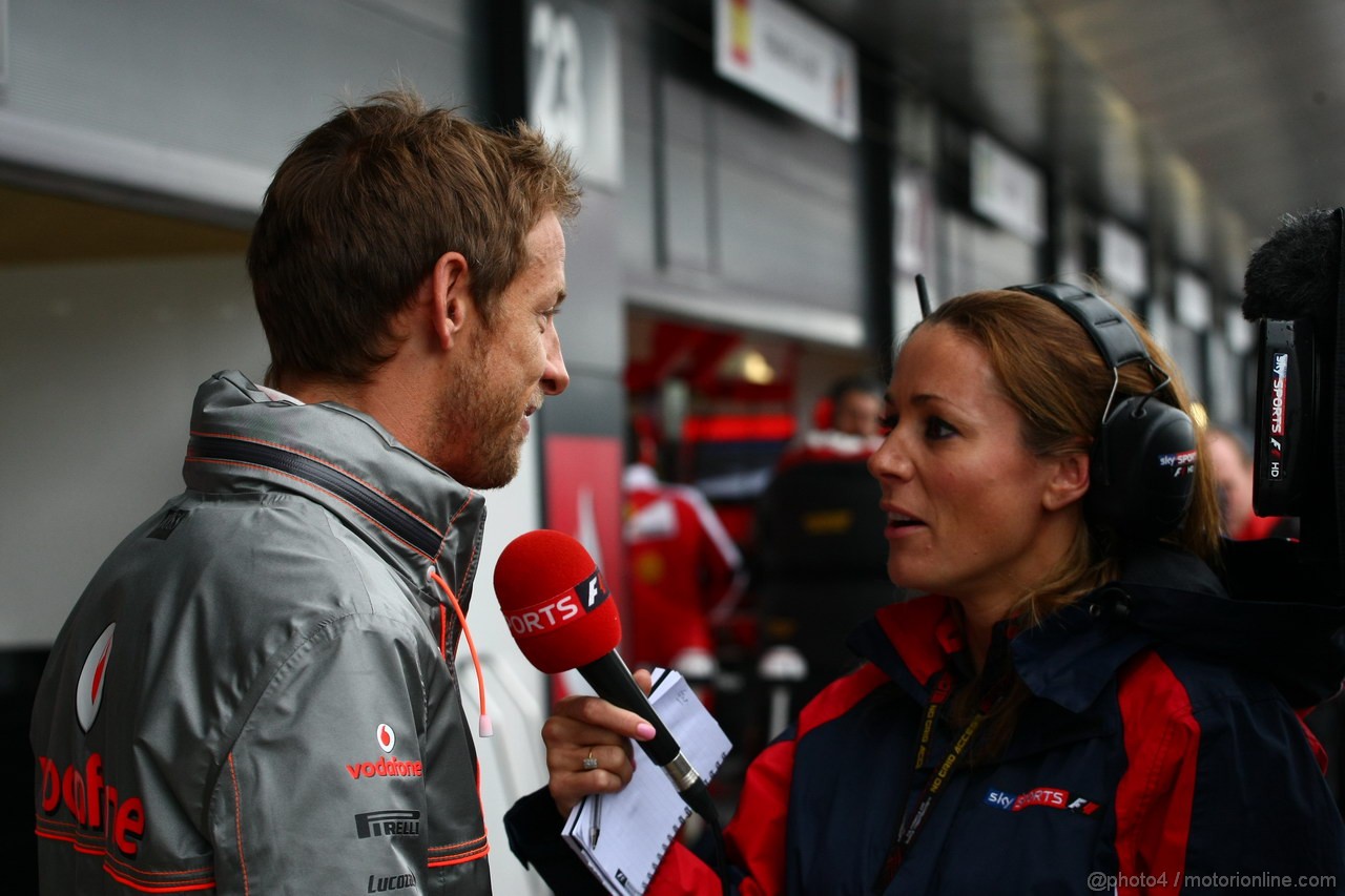 GP GRAN BRETAGNA, 28.06.2013- Free Pratice 1, Jenson Button (GBR) McLaren Mercedes MP4-28