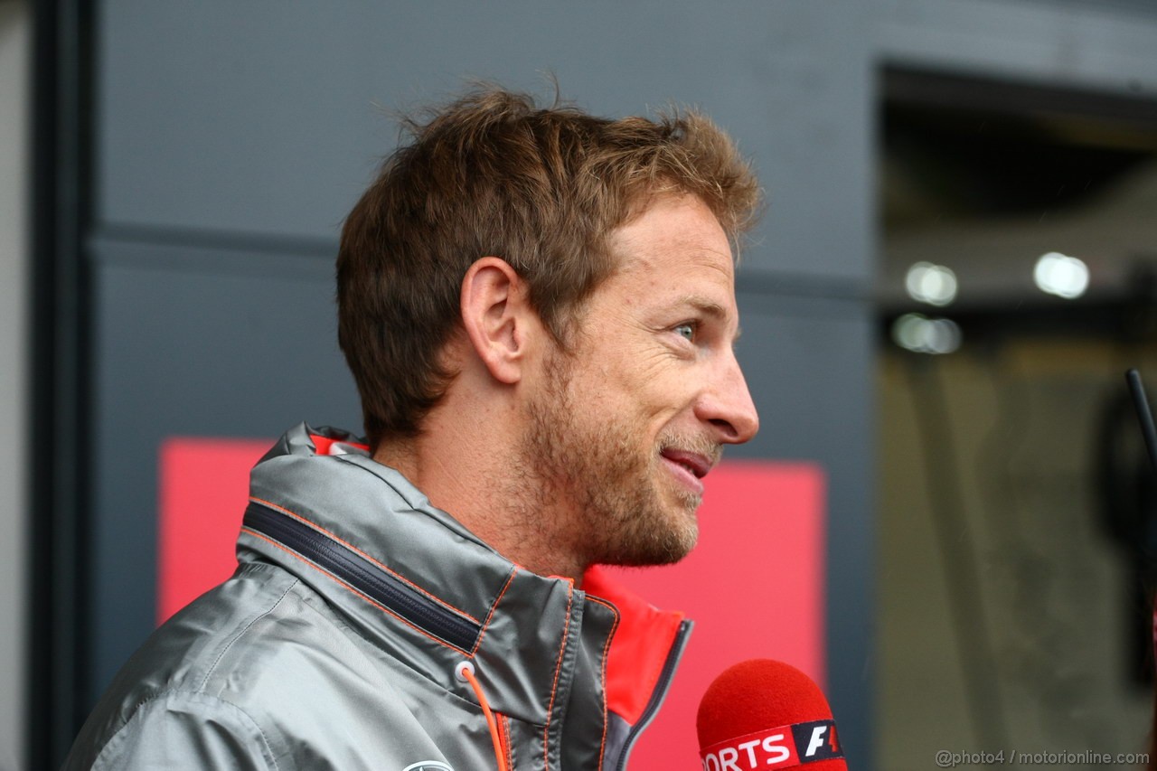 GP GRAN BRETAGNA, 28.06.2013- Free Pratice 1, Jenson Button (GBR) McLaren Mercedes MP4-28
