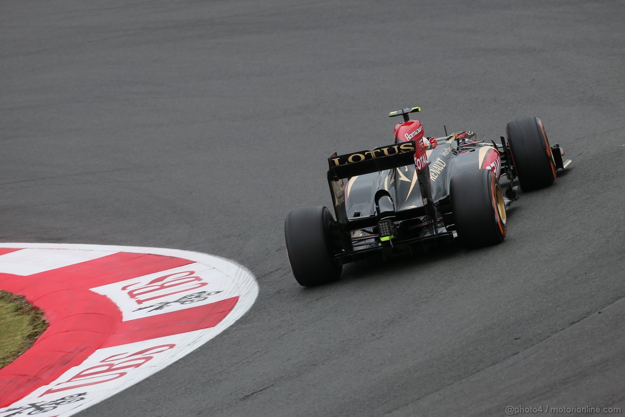 GP GRAN BRETAGNA, 28.06.2013- Free Pratice 2, Romain Grosjean (FRA) Lotus F1 Team E213