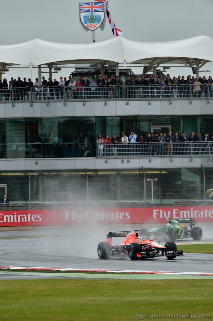 GP GRAN BRETAGNA, 28.06.2013- Free Pratice 1, Jules Bianchi (FRA) Marussia F1 Team MR02