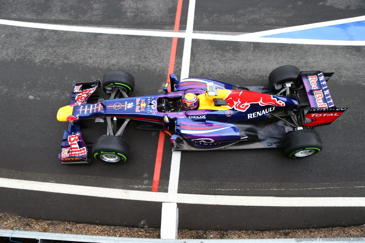 GP GRAN BRETAGNA, 28.06.2013- Free Pratice 2, Mark Webber (AUS) Red Bull Racing RB9