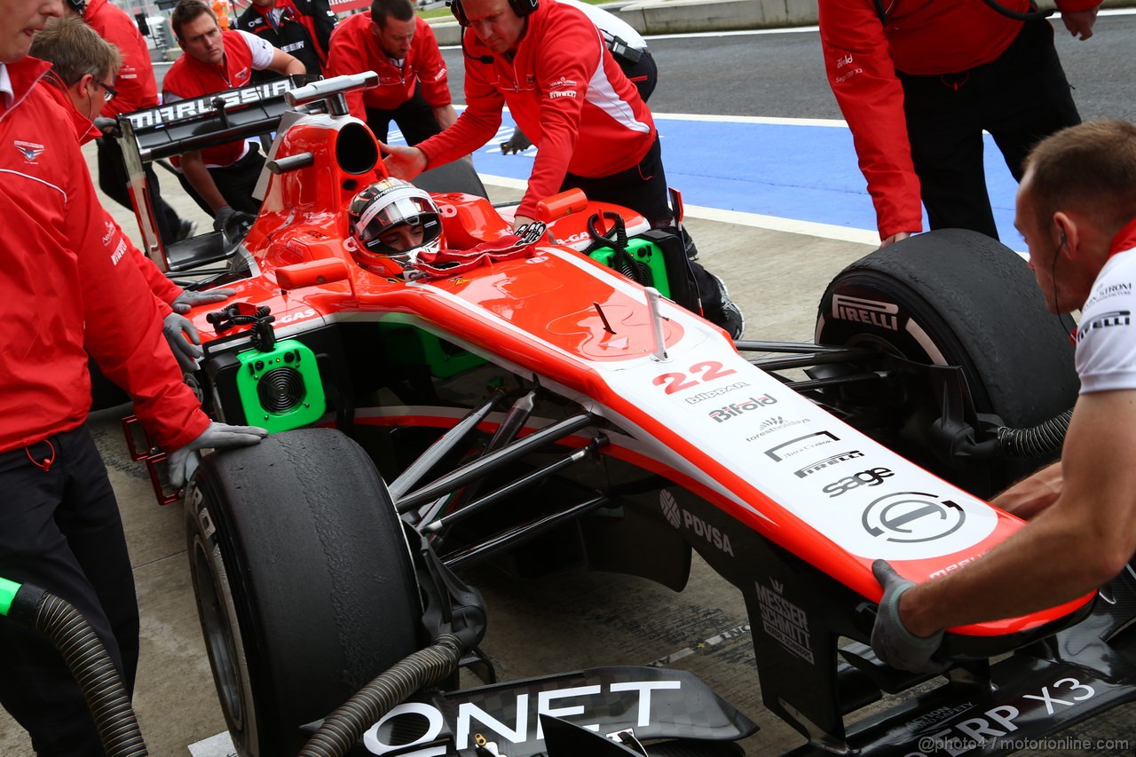 GP GRAN BRETAGNA, 28.06.2013- Free Pratice 2, Jules Bianchi (FRA) Marussia F1 Team MR02