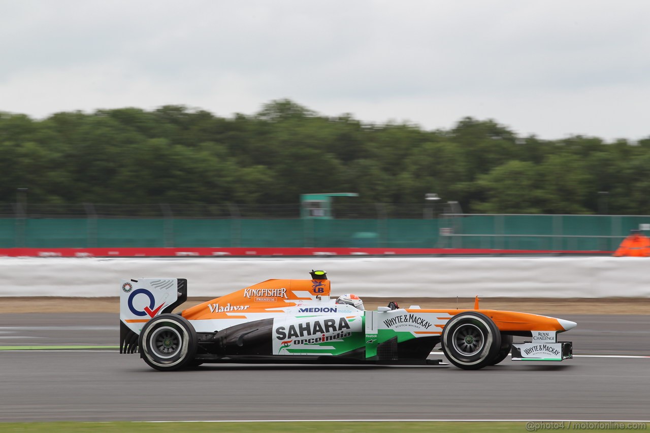 GP GRAN BRETAGNA, 28.06.2013- Free Pratice 2, Adrian Sutil (GER), Sahara Force India F1 Team VJM06