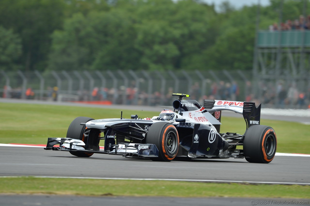GP GRAN BRETAGNA, 28.06.2013- Free Pratice 2, Valtteri Bottas (FIN), Williams F1 Team FW35