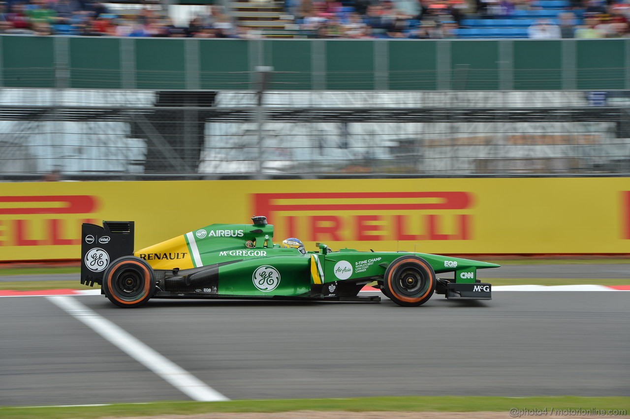 GP GRAN BRETAGNA, 28.06.2013- Free Pratice 2, Charles Pic (FRA) Caterham F1 Team CT03