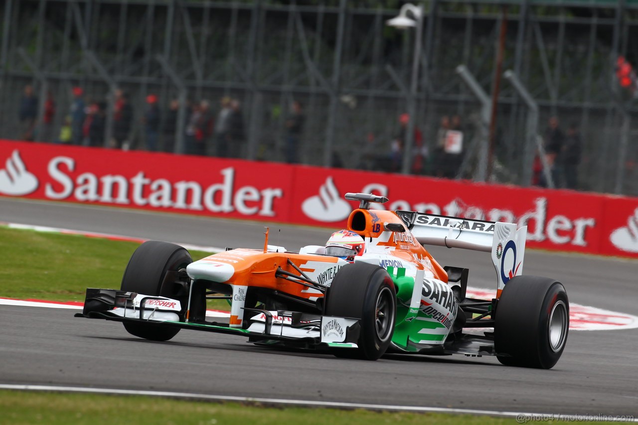 GP GRAN BRETAGNA, 28.06.2013- Free Pratice 2, Paul di Resta (GBR) Sahara Force India F1 Team VJM06