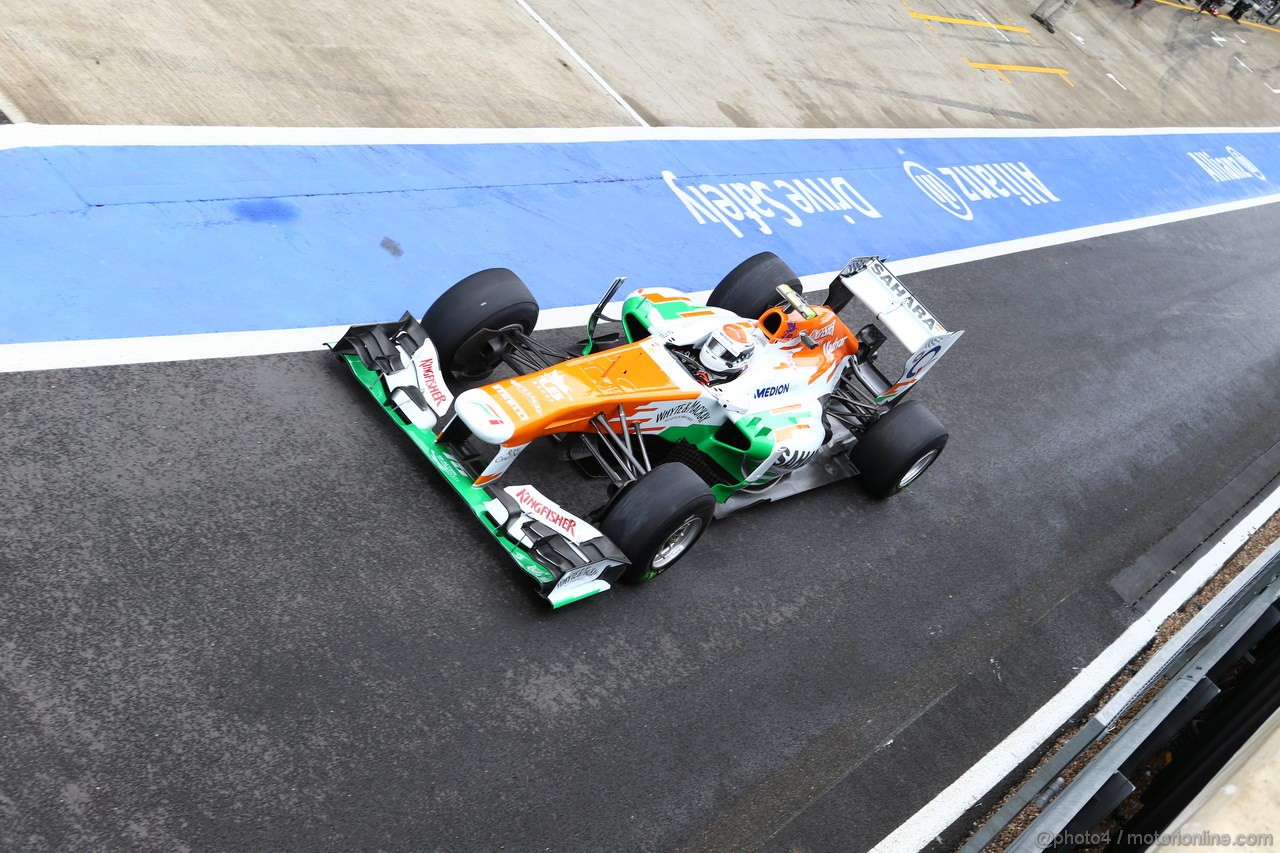 GP GRAN BRETAGNA, 28.06.2013- Free Pratice 2, Adrian Sutil (GER), Sahara Force India F1 Team VJM06