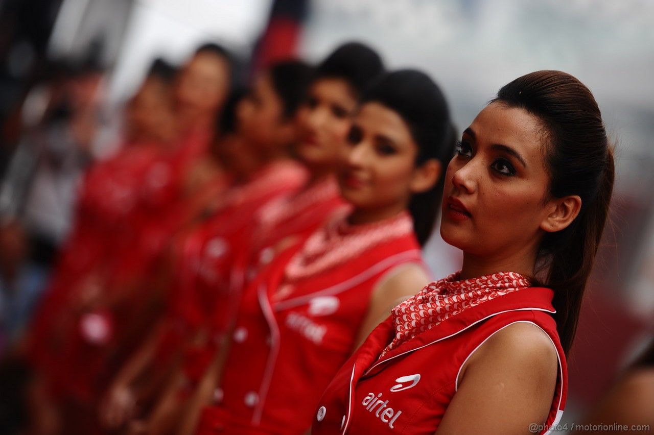 GP INDIA, 27.10.2013- Drivers parade: Ragazzas