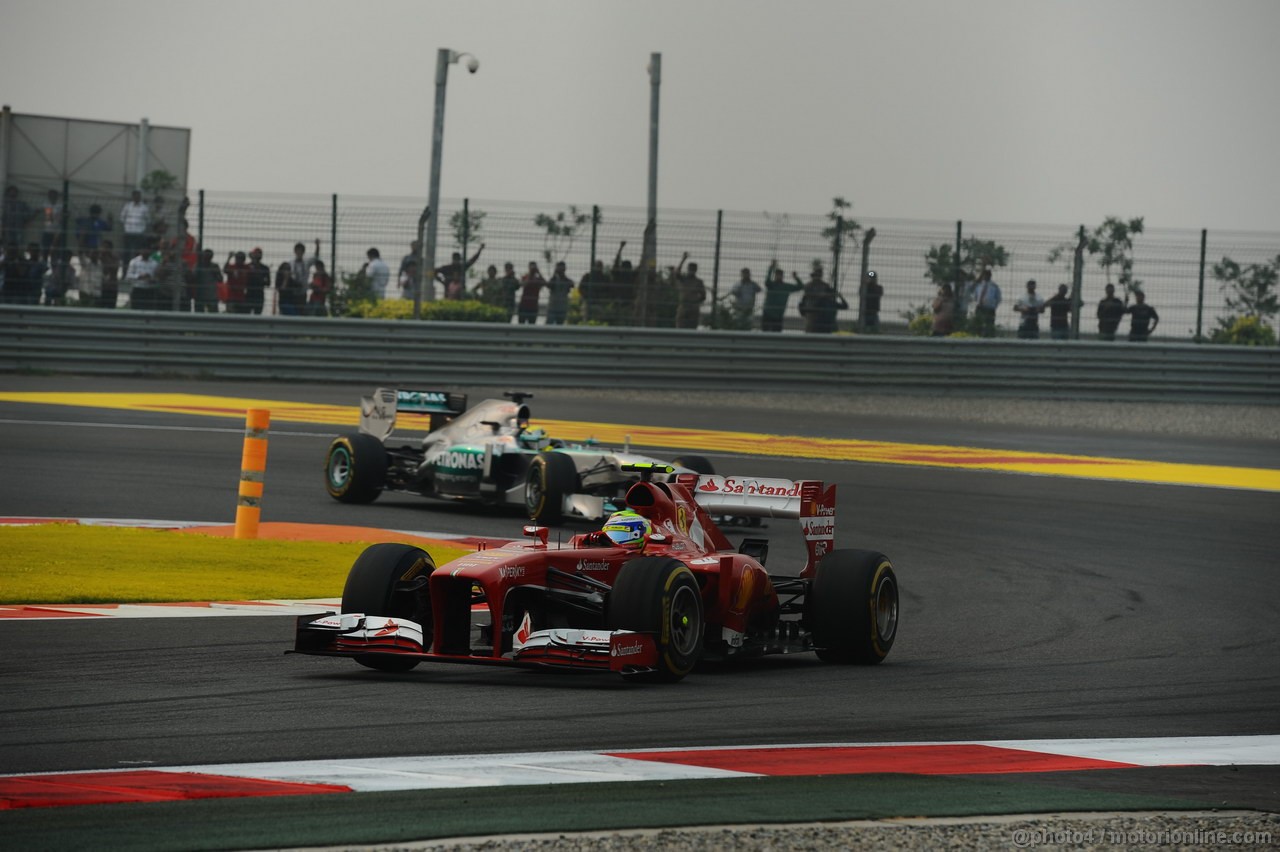 GP INDIA, 27.10.2013- Gara: Felipe Massa (BRA) Ferrari F138 