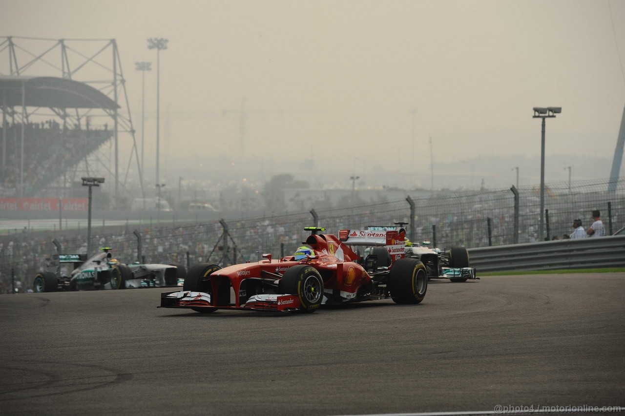 GP INDIA, 27.10.2013- Gara: Felipe Massa (BRA) Ferrari F138 