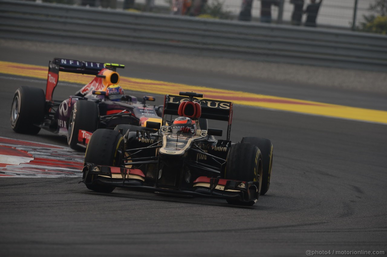 GP INDIA, 27.10.2013- Gara: Kimi Raikkonen (FIN) Lotus F1 Team E21 