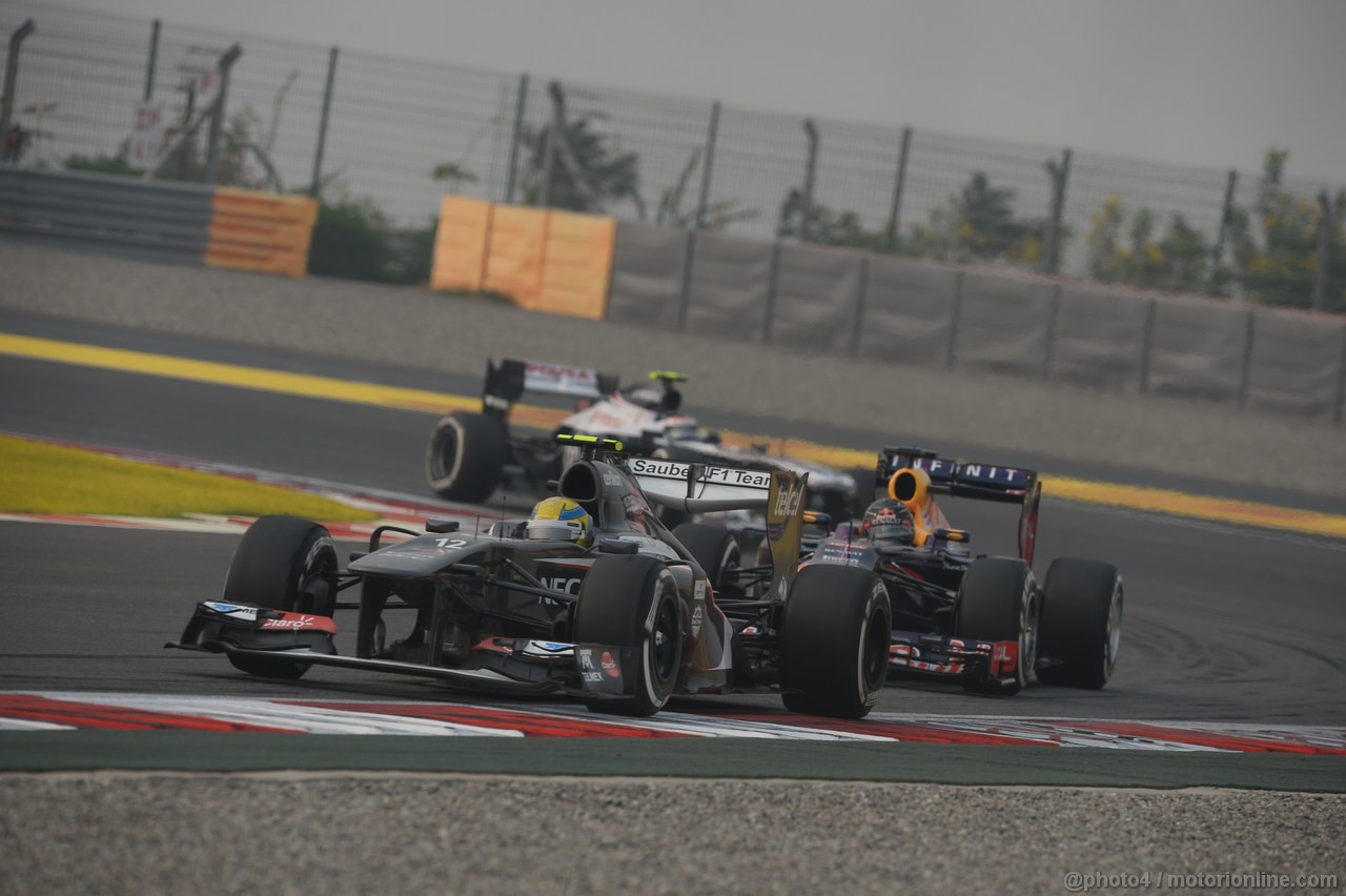 GP INDIA, 27.10.2013- Gara: Esteban Gutierrez (MEX), Sauber F1 Team C32 