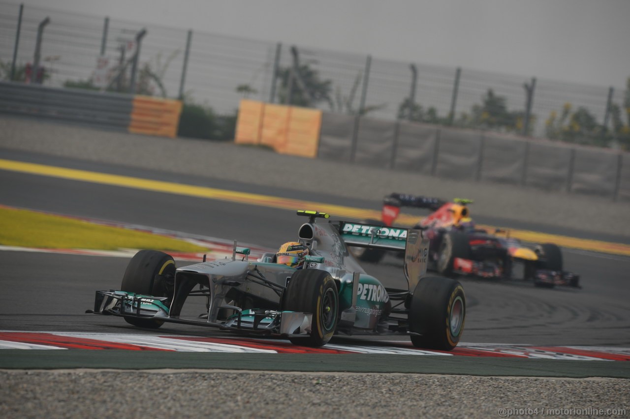 GP INDIA, 27.10.2013- Gara: Lewis Hamilton (GBR) Mercedes AMG F1 W04 