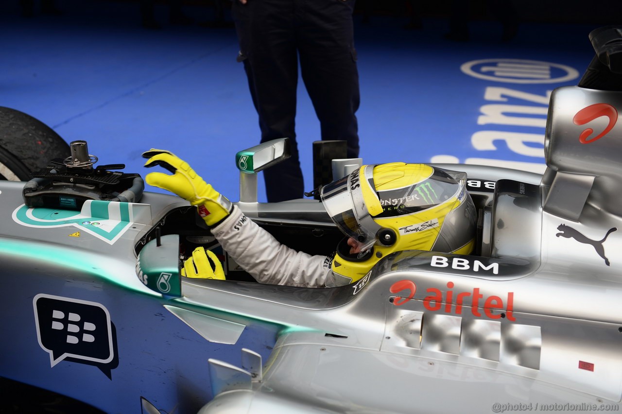 GP INDIA, 27.10.2013- Nico Rosberg (GER) Mercedes AMG F1 W04 