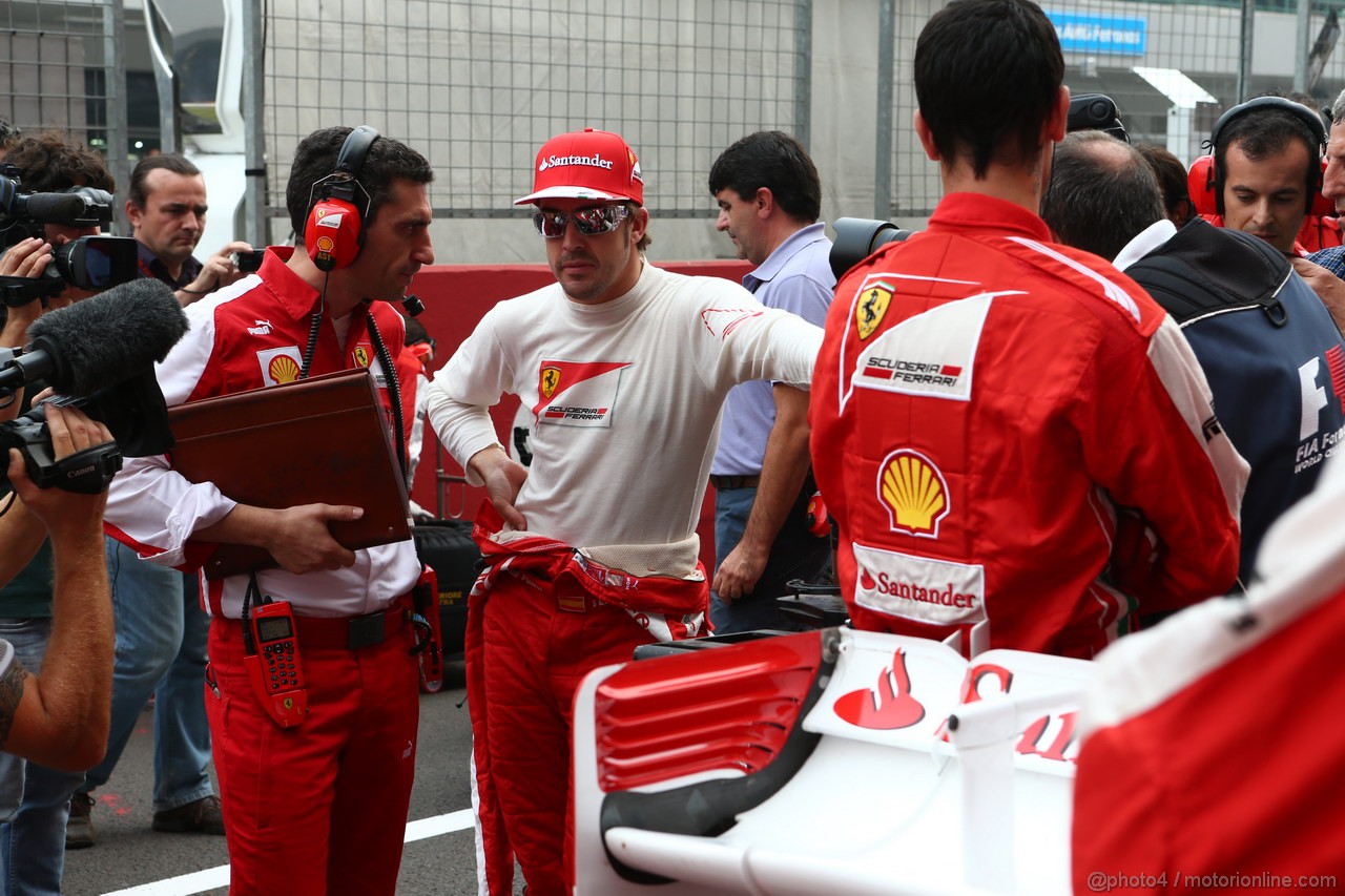 GP INDIA, 27.10.2013- Gara: Fernando Alonso (ESP) Ferrari F138 