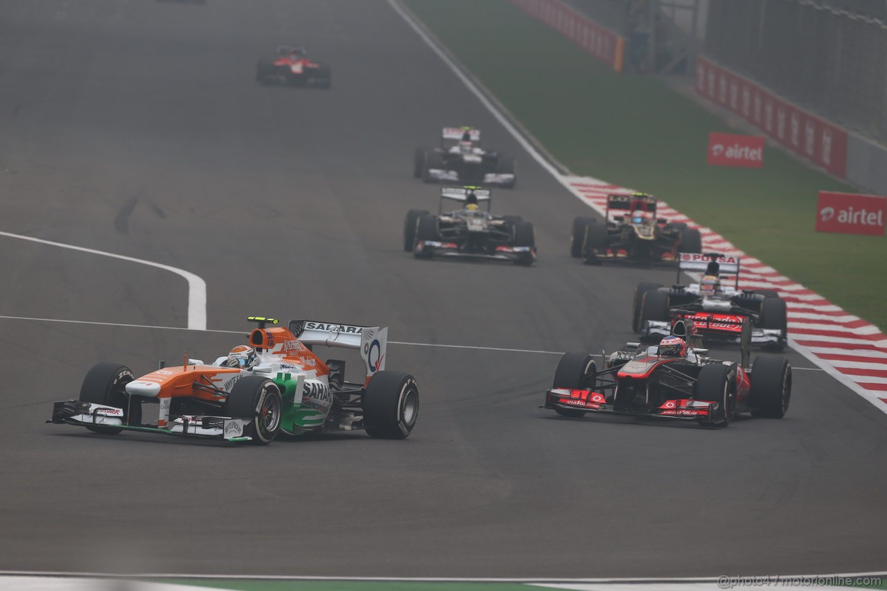 GP INDIA, 27.10.2013- Gara: Adrian Sutil (GER), Sahara Force India F1 Team VJM06 