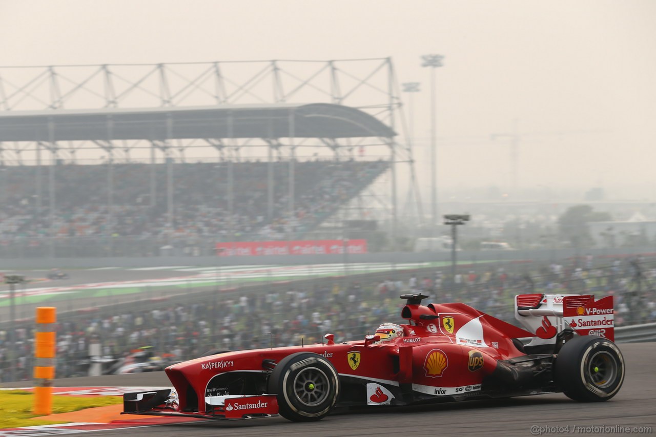 GP INDIA, 27.10.2013- Gara: Fernando Alonso (ESP) Ferrari F138 