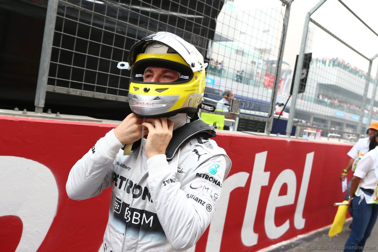 GP INDIA, 27.10.2013- Gara: Nico Rosberg (GER) Mercedes AMG F1 W04 