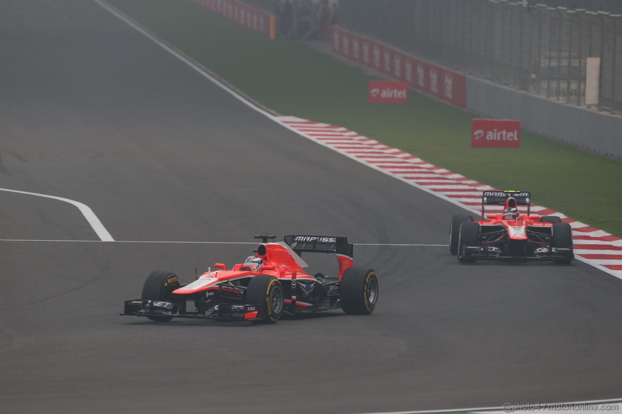 GP INDIA, 27.10.2013- Gara: Jules Bianchi (FRA) Marussia F1 Team MR02 