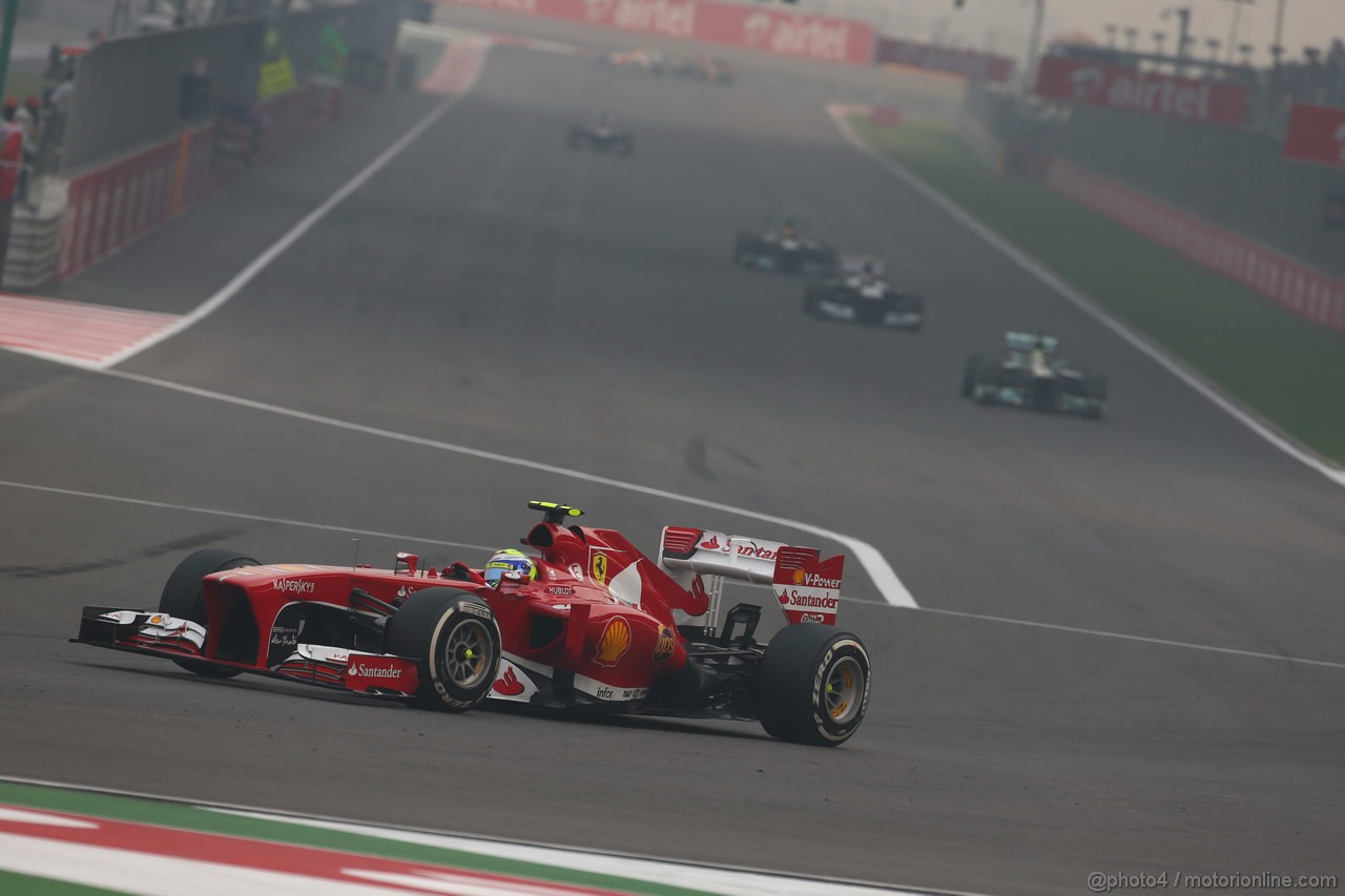 GP INDIA, 27.10.2013- Gara: Felipe Massa (BRA) Ferrari F138 
