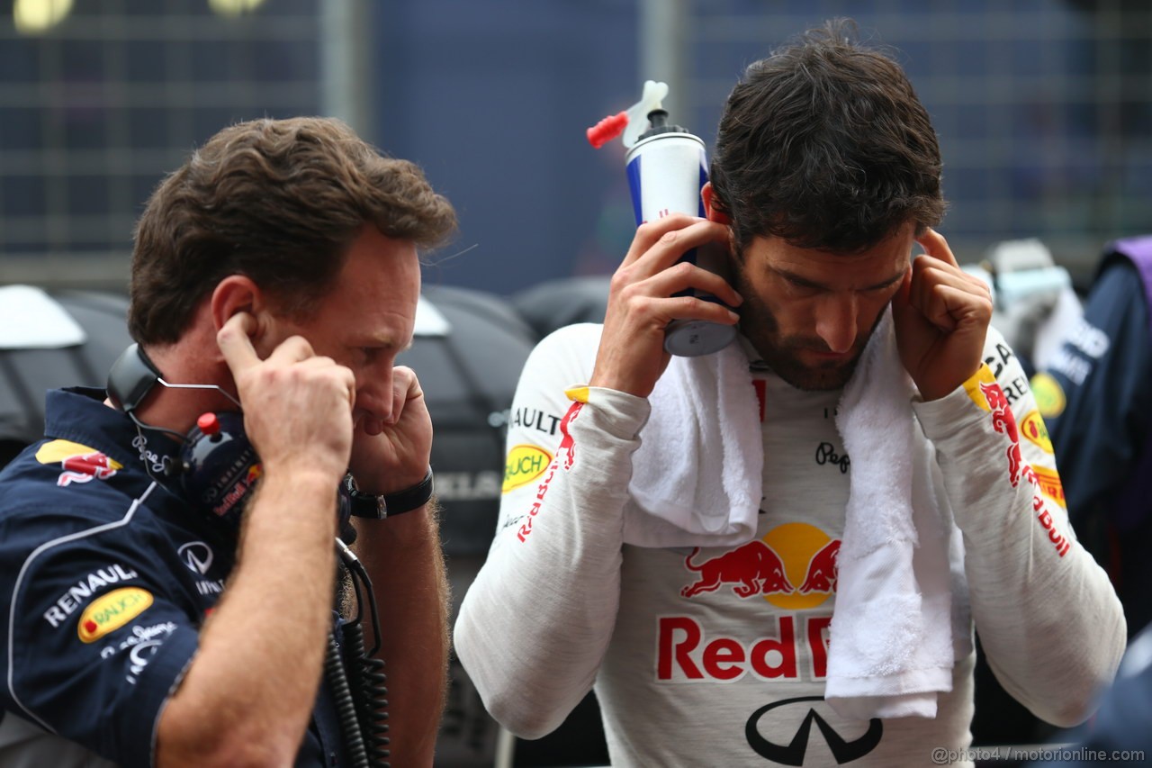 GP INDIA, 27.10.2013- Gara: Mark Webber (AUS) Red Bull Racing RB9 