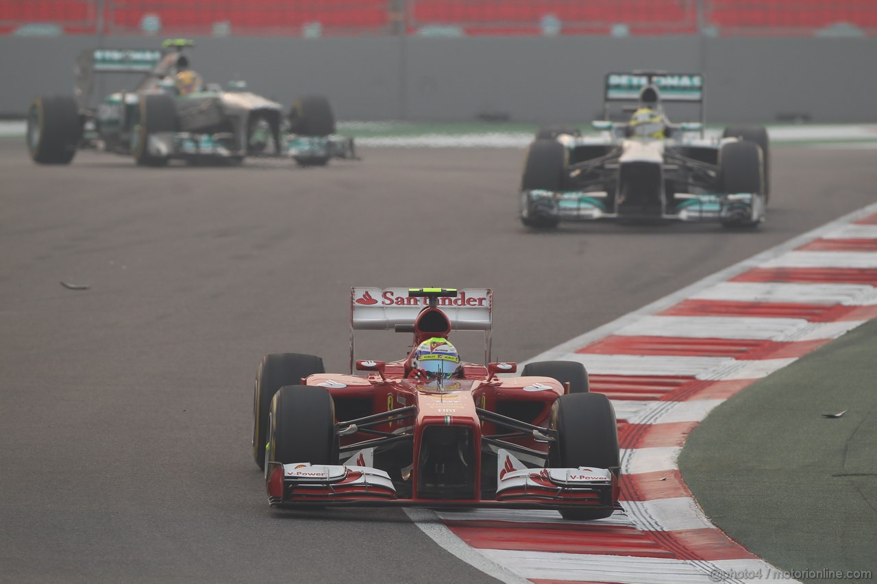 GP INDIA, 27.10.2013- Gara: Felipe Massa (BRA) Ferrari F138 