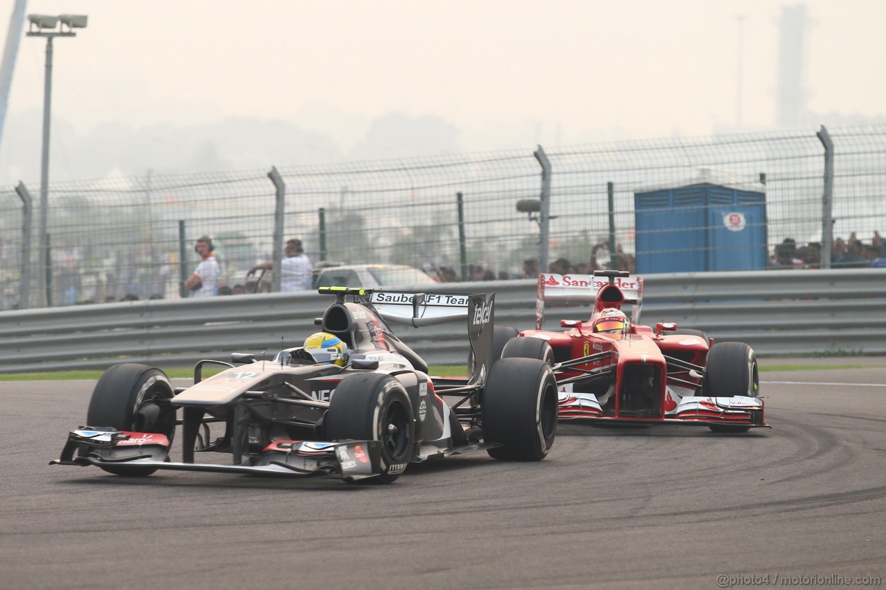 GP INDIA, 27.10.2013- Gara: Esteban Gutierrez (MEX), Sauber F1 Team C32 