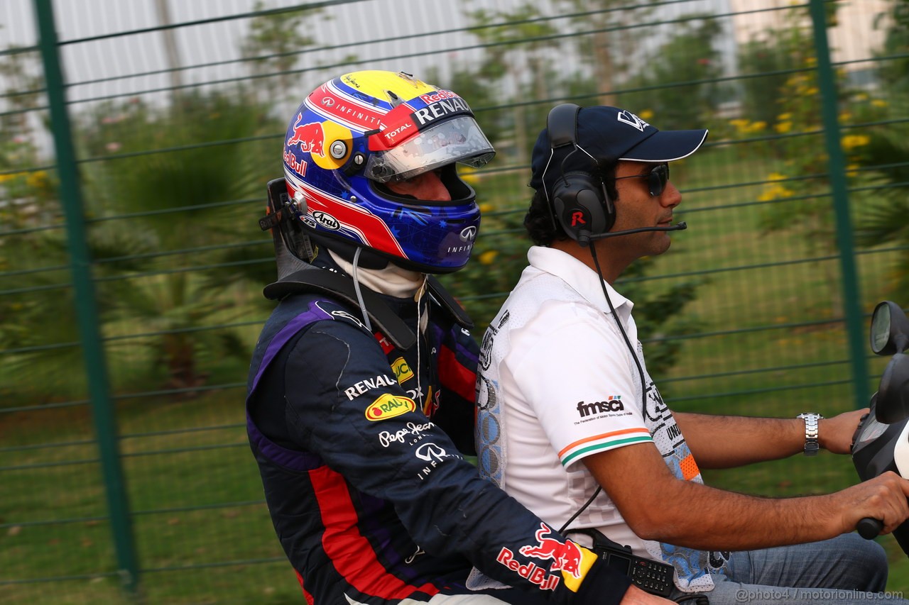GP INDIA, 27.10.2013- Gara: Mark Webber (AUS) Red Bull Racing RB9 