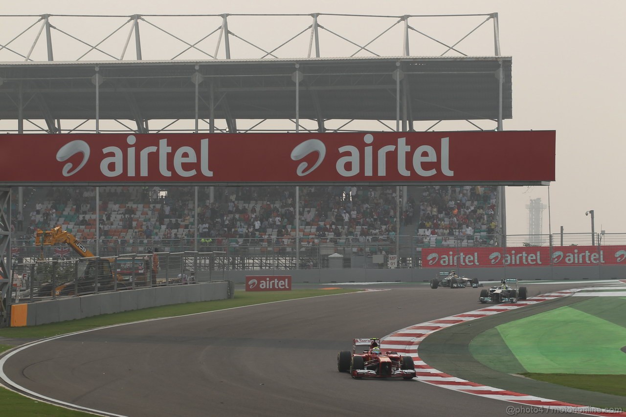GP INDIA, 27.10.2013- Gara: Felipe Massa (BRA) Ferrari F138 