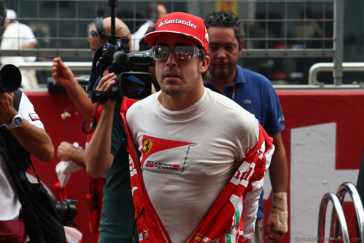 GP INDIA, 27.10.2013- Gara: Fernando Alonso (ESP) Ferrari F138 