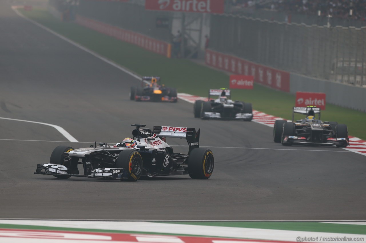 GP INDIA, 27.10.2013- Gara: Pastor Maldonado (VEN) Williams F1 Team FW35 