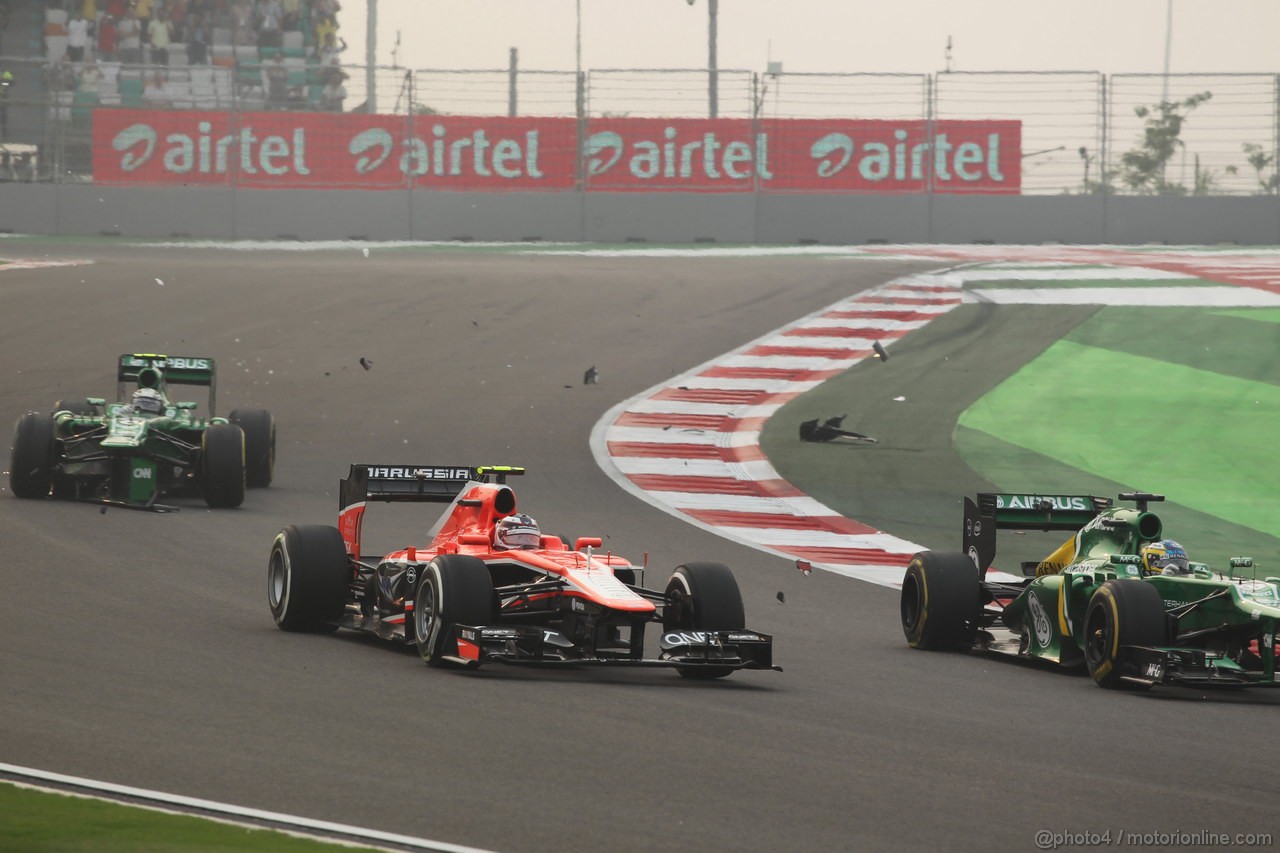 GP INDIA, 27.10.2013- Gara: Max Chilton (GBR), Marussia F1 Team MR02 