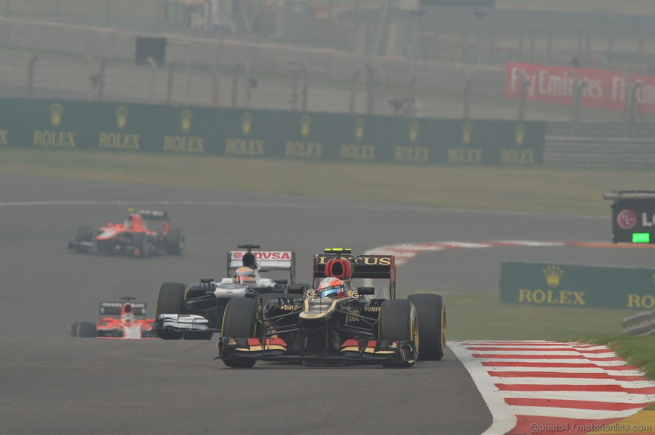 GP INDIA, 27.10.2013- Gara: Romain Grosjean (FRA) Lotus F1 Team E21 