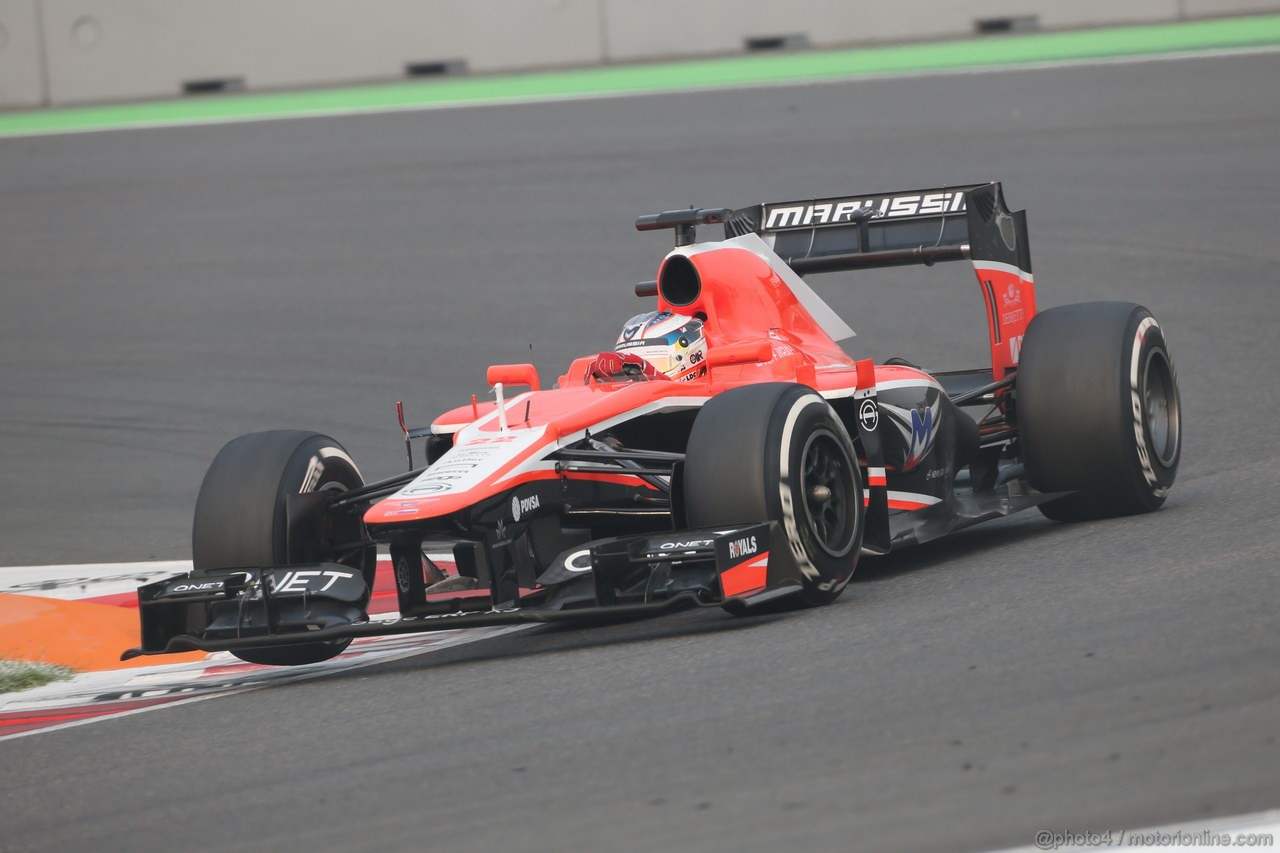 GP INDIA, 27.10.2013- Gara: Jules Bianchi (FRA) Marussia F1 Team MR02 