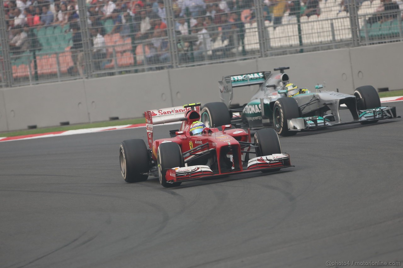 GP INDIA, 27.10.2013- Gara: Felipe Massa (BRA) Ferrari F138 