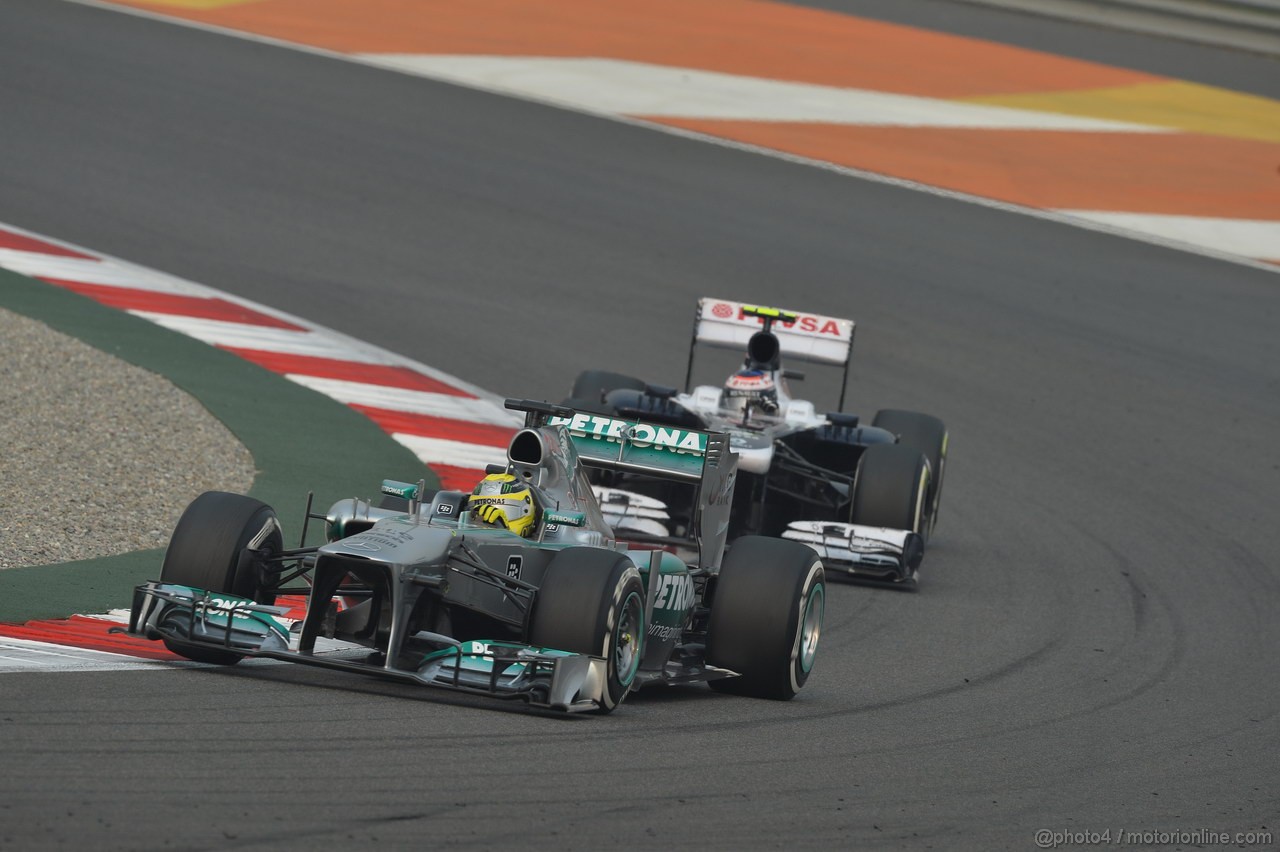 GP INDIA, 27.10.2013- Gara: Nico Rosberg (GER) Mercedes AMG F1 W04 