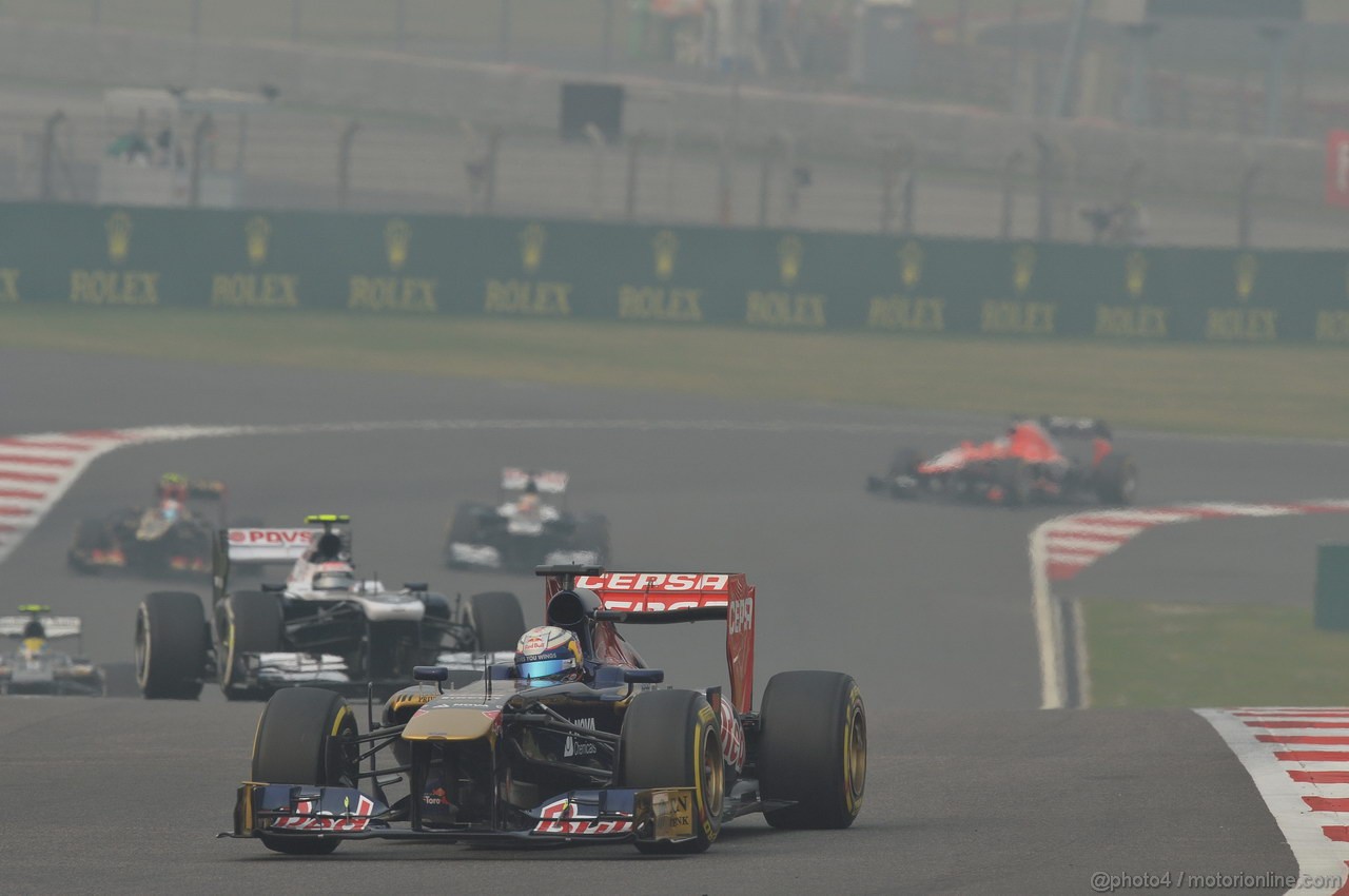 GP INDIA, 27.10.2013- Gara: Jean-Eric Vergne (FRA) Scuderia Toro Rosso STR8 