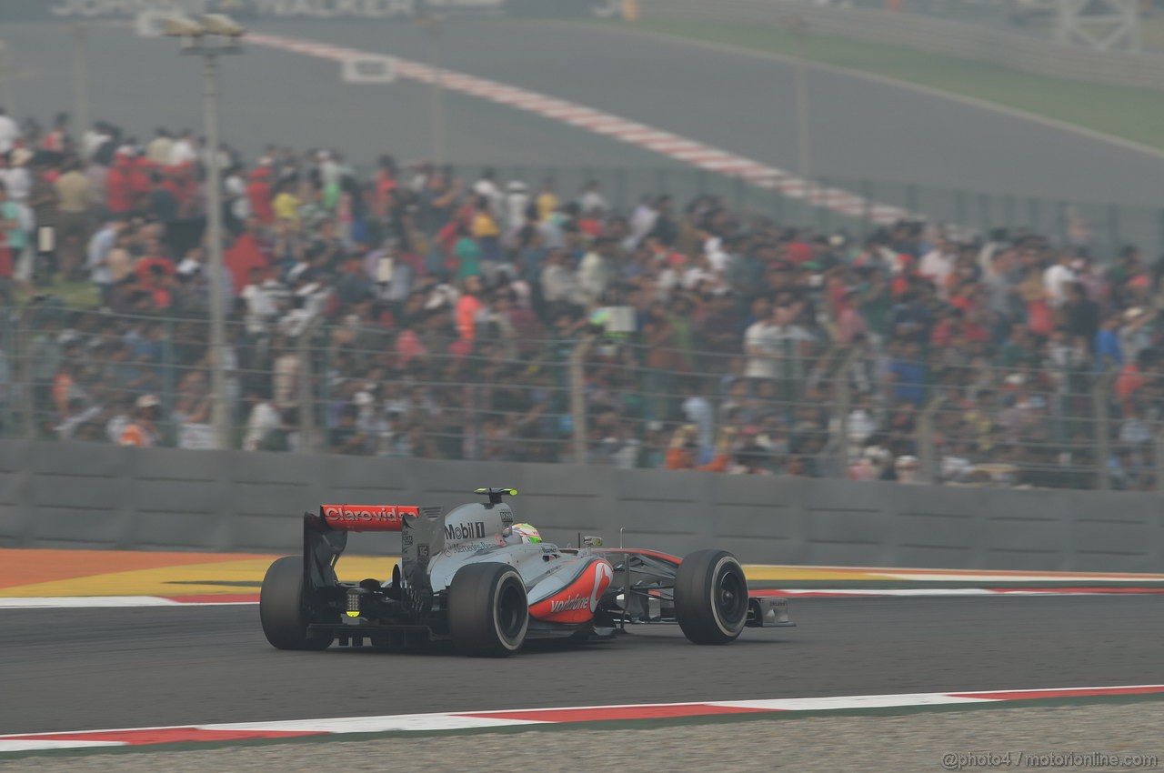 GP INDIA, 27.10.2013- Gara: Sergio Perez (MEX) McLaren MP4-28 