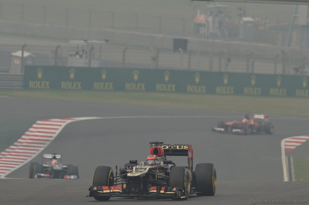 GP INDIA, 27.10.2013- Gara: Kimi Raikkonen (FIN) Lotus F1 Team E21 